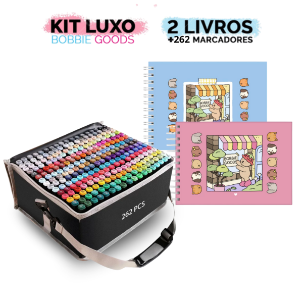 Kit 2 Livros + 80 Marcadores Bobbie Goods Capa Dura + Canetas Touch - Image 4